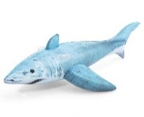 6' x 40"/1.83m x 1.02m Realistic Shark Ride-On