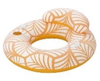 46.5" x 46"/1.18m x 1.17m Comfort Plush Deluxe Swim Tube