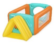 70" x 36" x 27.5"/1.78m x 91cm x 70cm TUNNELTOPIA BALL PIT