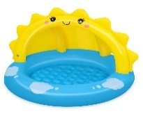 40" x 38" x 28"/1.01m x 97cm x 71cm Sunny Days Shaded Kiddie Pool