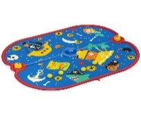 67" x 55"/1.70m x 1.40m Pirate Paradise Splash Pad