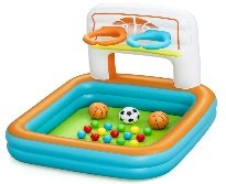 47" x 42" x 33"/1.20m x 1.07m x 84cm Kick 'N Swish 3-in-1 Multi-Use Ball Pit