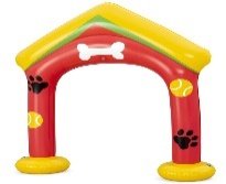 56" x 14" x 50"/1.42m x 36cm x 1.27m Fetchin' Fun Pet Sprinkler