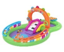 9'8" x 6'3" x 54"/2.95m x 1.90m x 1.37m Sing 'n Splash Play Center