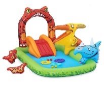 7'11" x 55" x 54"/2.41m x 1.40m x 1.37m Jurassic Splash Play Center