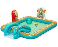 6'4" x 60" x 29"/1.93m x 1.52m x 74cm Retro Groove Play Center