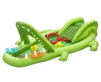 7'8" x 64" x 34"/2.34m x 1.63m x 87cm Later Gator Play Center
