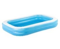 8'7" x 69" x 20"/2.62m x 1.75m x 51cm Blue Rectangular Family Pool