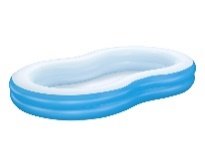 8'7" x 62" x 18"/2.62m x 1.57m x 46cm Big Lagoon Family Pool