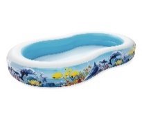 8'7" x 62" x 18"/2.62m x 1.57m x 46cm Fish 'n Friends Family Pool
