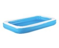 10' x 6' x 18"/3.05m x 1.83m x 46cm Blue Rectangular Family Pool