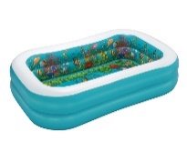 8'7" x 69" x 20"/2.62m x 1.75m x 51cm 3D Undersea Adventure Family Pool