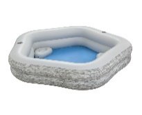 7' x 6'9" x 21"/2.13m x 2.06m x 53cm TruPrint Stone Family Pool