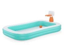 8'3" x 66" x 40"/2.51m x 1.68m x 1.02m Dunk n' Splash Family Pool