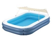 8'4" x 70" x 55"/2.54m x 1.78m x 1.40m Summer Bliss Shaded Family Pool