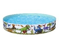 Φ6' x H15"/Φ1.83m x H38cm Dinosaur Fill'N Fun Play Pool