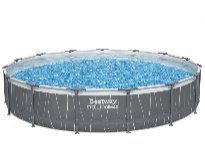 15' x 42"/4.57m x 1.07m Led Round Pool Set