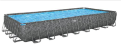 31'4" x 16' x 52"/9.56m x 4.88m x 1.32m Rectangular Pool Set