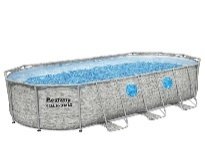 18' x 9' x 48"/5.49m x 2.74m x 1.22m Splashview Oval Pool Set