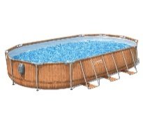 20' x 12' x 48"/6.10m x 3.66m x 1.22m Comfort Jet Oval Pool Set
