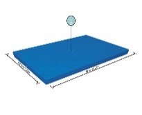 7'3" x 59"/2.21m x 1.50m Rectangle Pool Cover