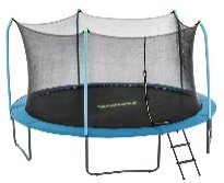12' x 9'1"/3.66m x 2.78m Xtreme Air Trampoline, Dark Blue, Youth 6+