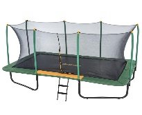 15' x 9' x 9'3"/457 x 274x 283cm Xtreme Air Rectangular Trampoline, Dark Green, Youth 6+