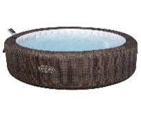 85" x 28"/2.16m x 71cm Bali MaxHold EnergySense UltraFit Smart AirJet 7 Brown Rattan Round