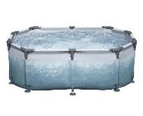 59" x 35.5" x 25.5"/150cm x 90cm x 65cm Glacial dip Ice bath tub 2-Person Gray Wave