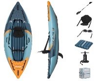 10'3" x 37" x 12"/ 3.12 m x 94 cm x 30 cm Surge Elite X1 Kayak Set