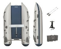 11'x 63" x 18.5" / 3.35 m x 1.60 m x 47 cm Beacon Elite Sport Boat Set