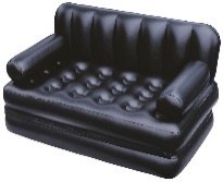 74" x 60" x 25"/1.88m x 1.52m x 64cm Multi-Max 5-in-1 Air Couch