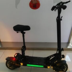 DUAL 2400W dual-motor electric scooter with seat and deck lighting
