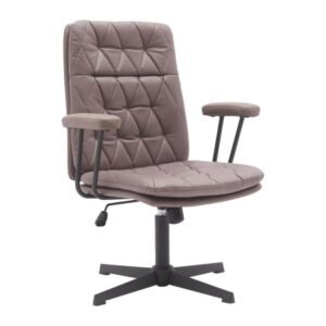 ARGYLE CROSS office chair, front three-quarter view on white