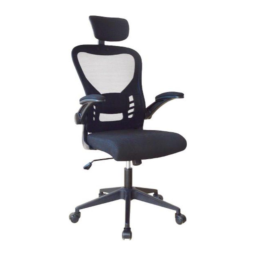 AXIS BLACK office chair, front three-quarter view on white