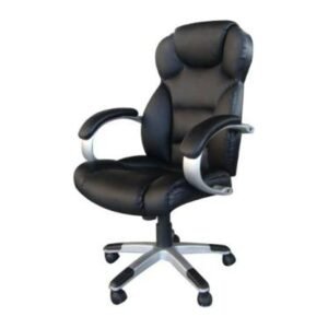 BASTION office chair, front three-quarter view on white