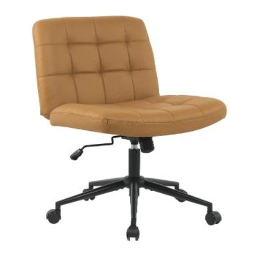 BOLSTER ROLL office chair, front three-quarter view on white