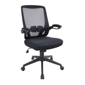 BREEZE COMPACT office chair, front three-quarter view on white