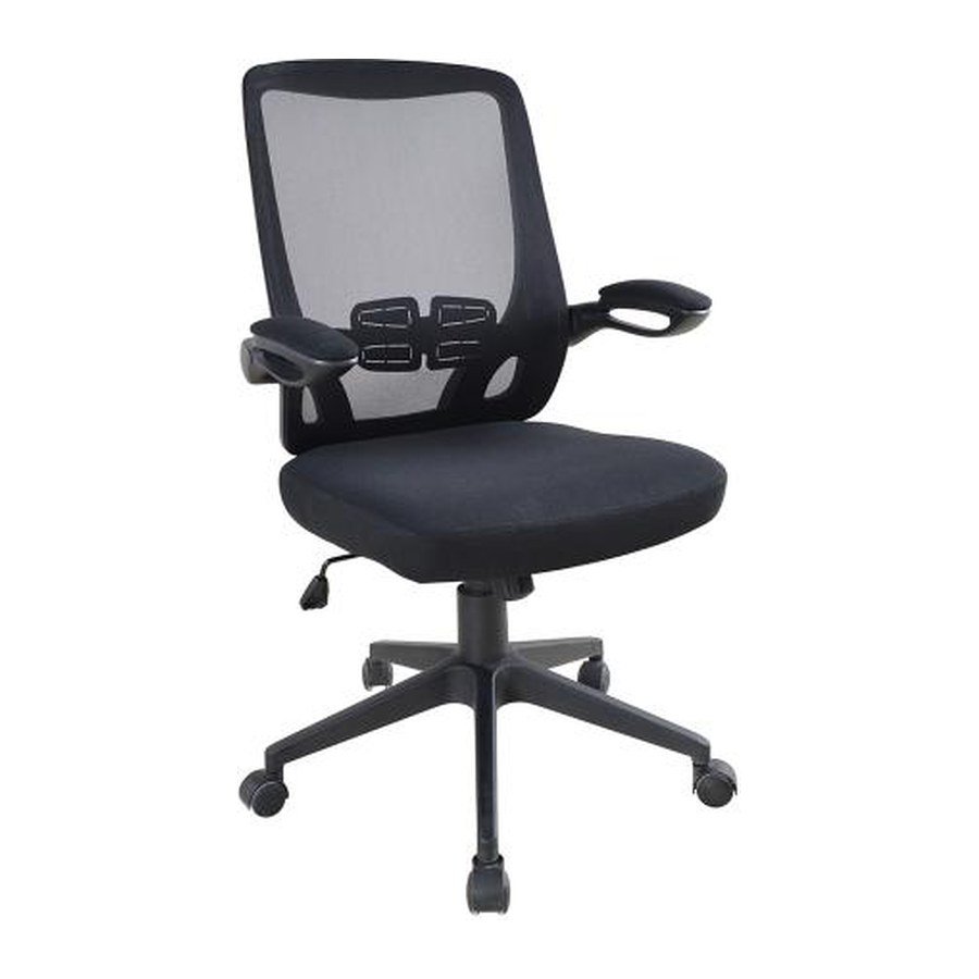 BREEZE COMPACT office chair, front three-quarter view on white