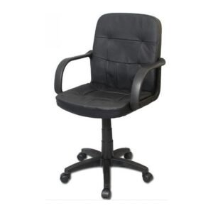 CABOT office chair, front three-quarter view on white