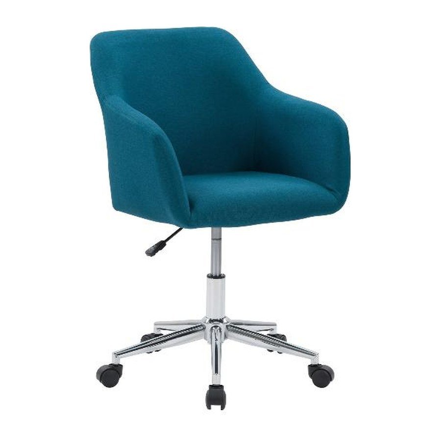 COCOON CHROME office chair, front three-quarter view on white
