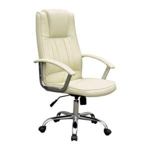 CONSUL CHROME office chair, front three-quarter view on white