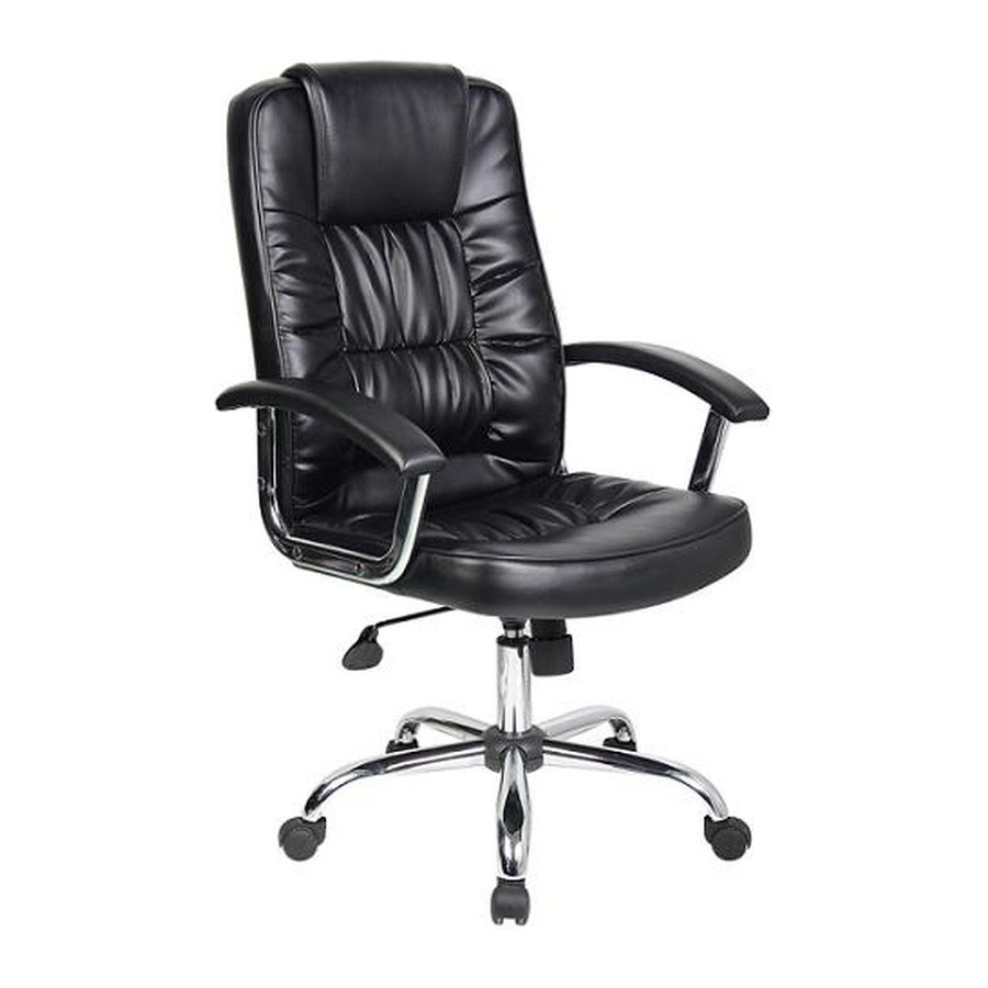 CONSUL PLUSH office chair, front three-quarter view on white