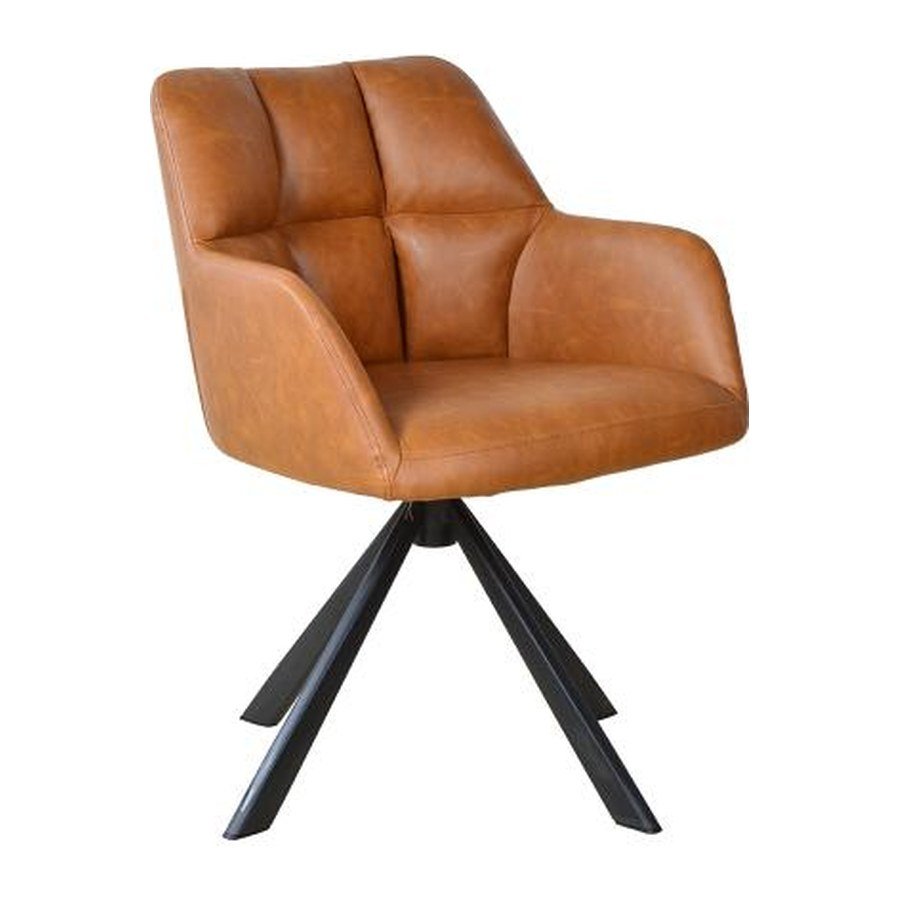 COVE GUEST office chair, front three-quarter view on white