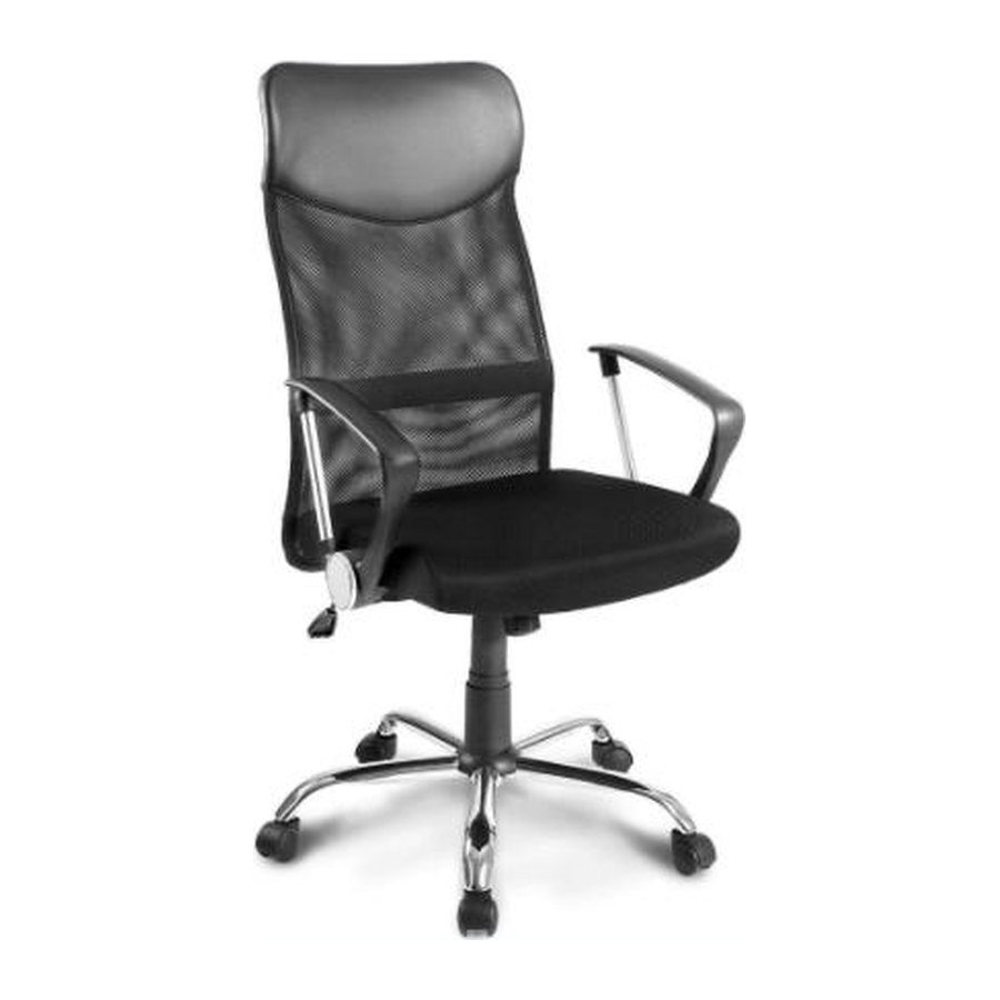 CREST office chair, front three-quarter view on white