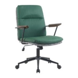 DEN office chair, front three-quarter view on white
