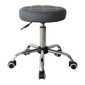 DRUM GRID office chair, front three-quarter view on white