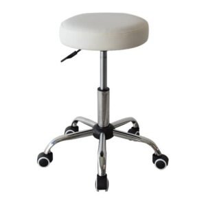 DRUM PLAIN office chair, front three-quarter view on white