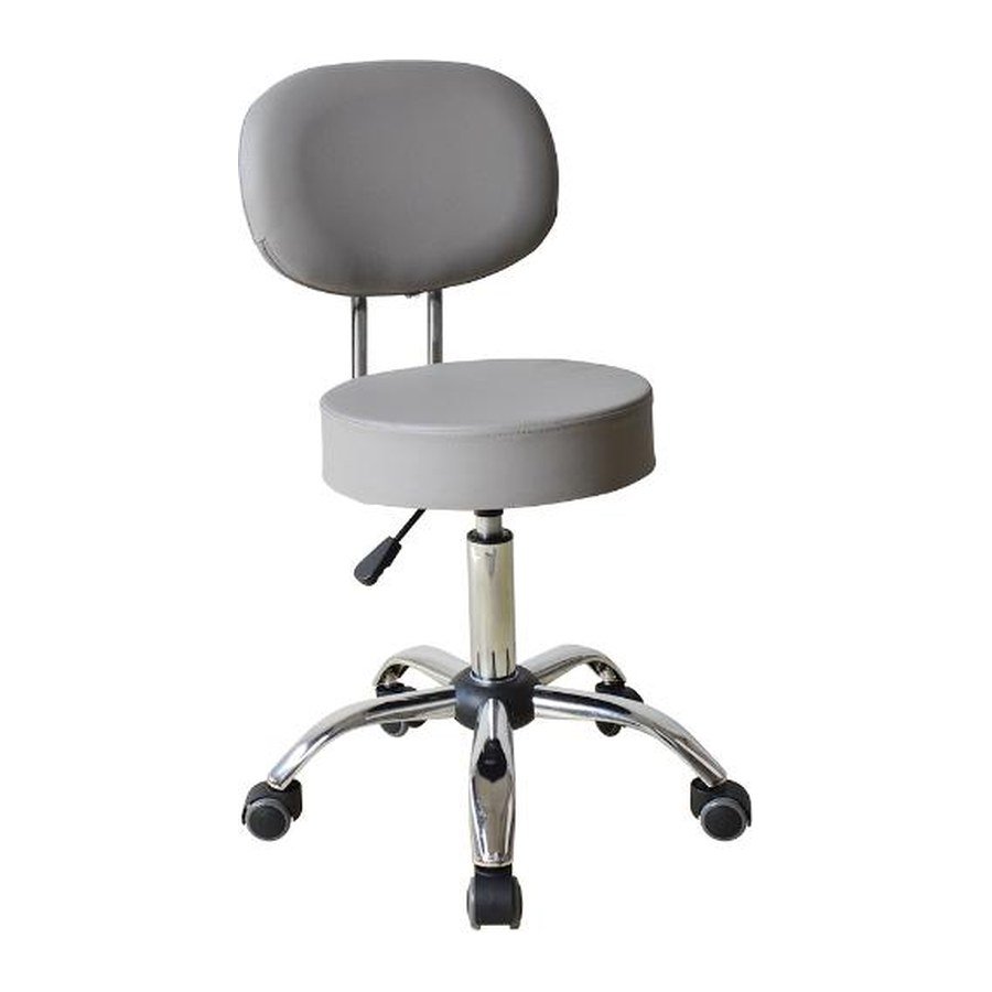 DRUM RAIL office chair, front three-quarter view on white
