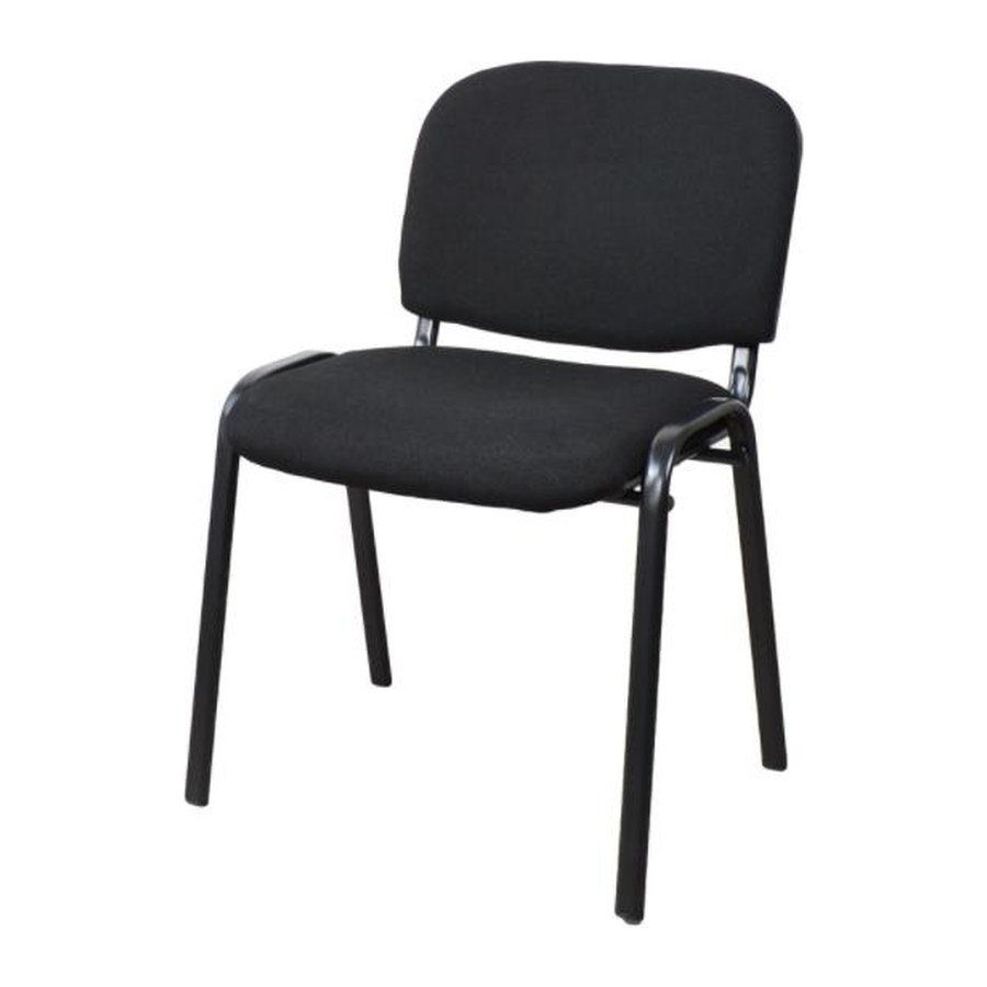 GALLERY FABRIC office chair, front three-quarter view on white